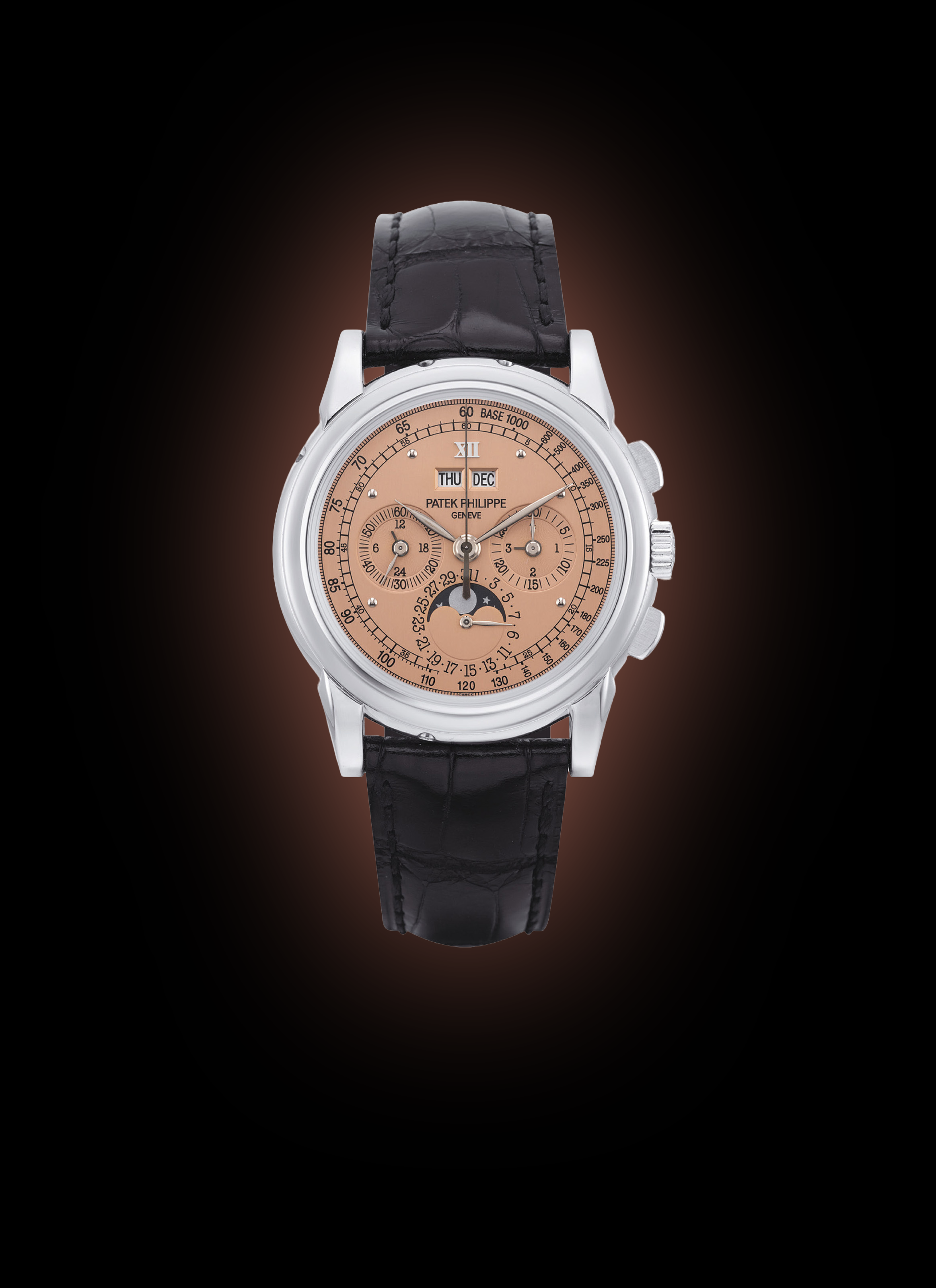 Patek Philippe Grand Complications 3970 Pink Dial, Platinum, 36.0