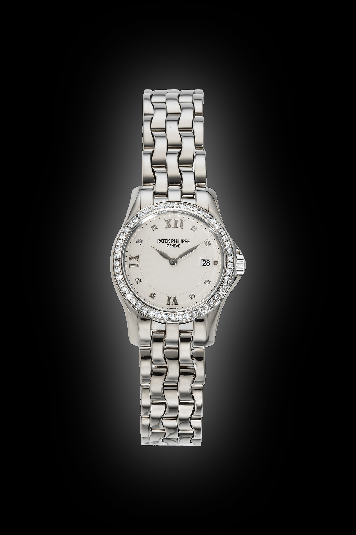 Patek Philippe Calatrava 4906 Ivory Dial, 18kt White Gold, Analog ...