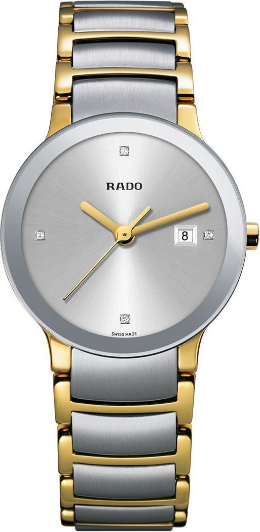 Rado Centrix 3093 Silver Dial, Stainless Steel, 28.0 mm, Diamonds