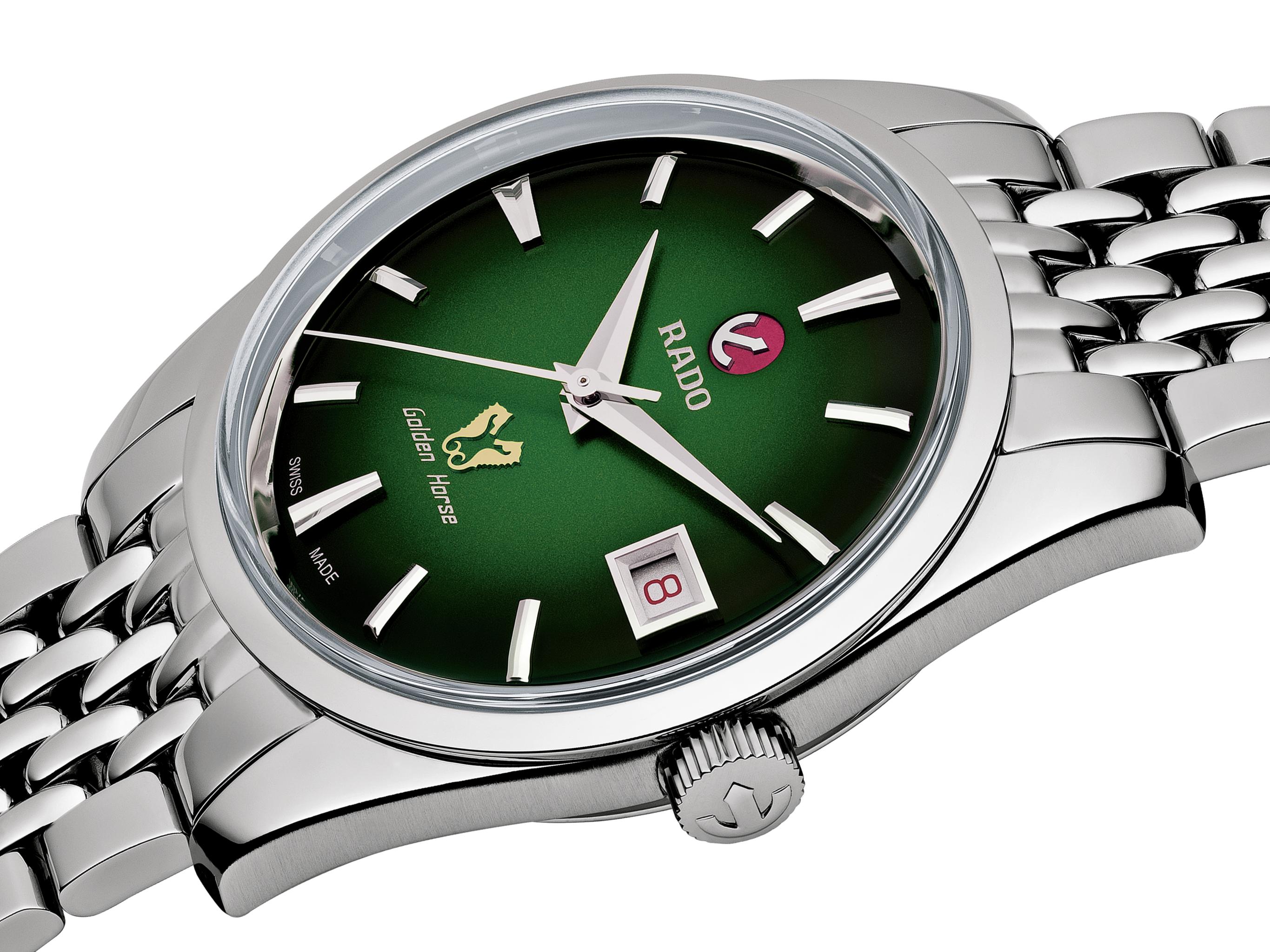 Rado Golden Horse 3393 Green Dial, Stainless Steel, 37.0 mm, Automatic