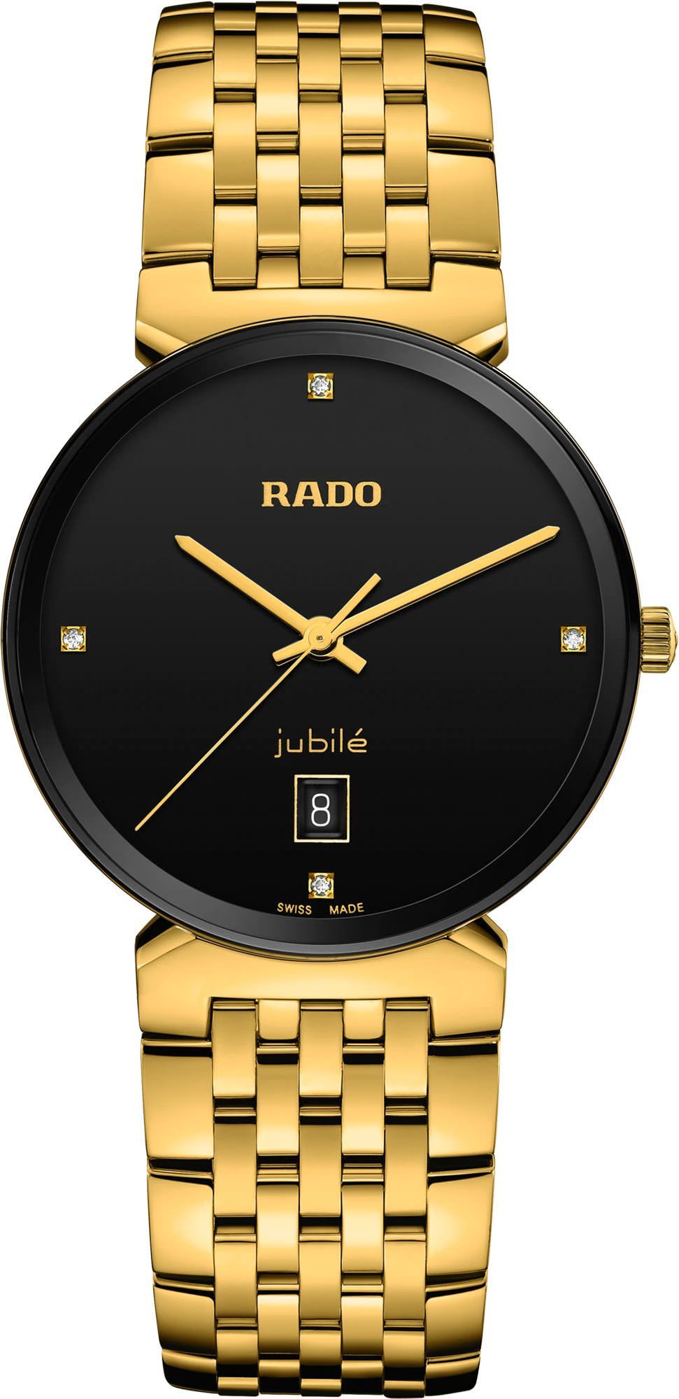 RADO FLORENCE ブラック/ゴールド Florence Diamonds Unisex Stainless Steel Watch R48912713