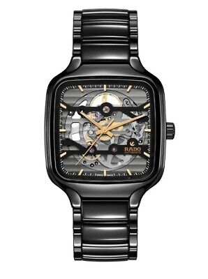 RADO ☆時計 True Square Automatic Open Heart High-Tech Ceramic Watch R27073712