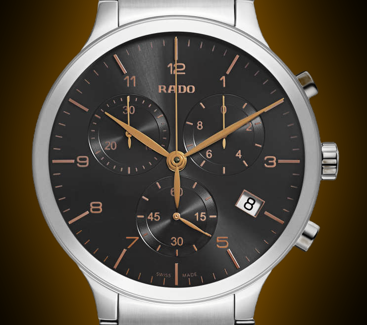 Rado Centrix 3012 Grey Dial, Stainless Steel, Chronograph, Men's Watch
