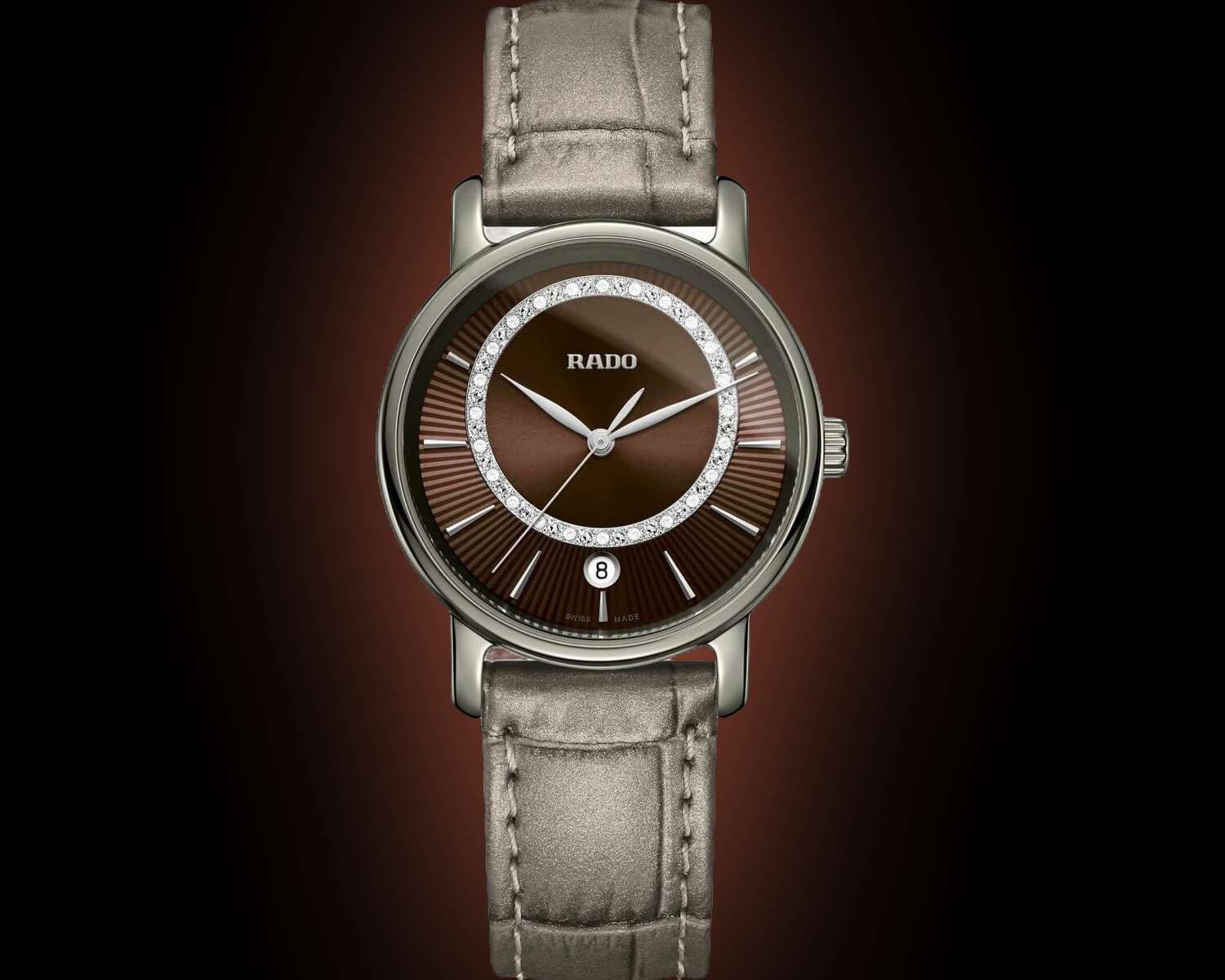 Rado Silver Stainless Steel Bracelet Watch with Brown Dial Rado Florence Classic automatic watch silver white dial  main image 4