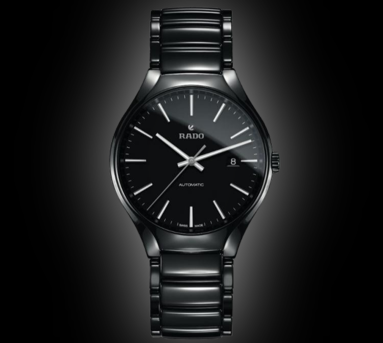Rado TRUE Round 2705 Black Dial, High-Tech Ceramic, Titanium, Automatic