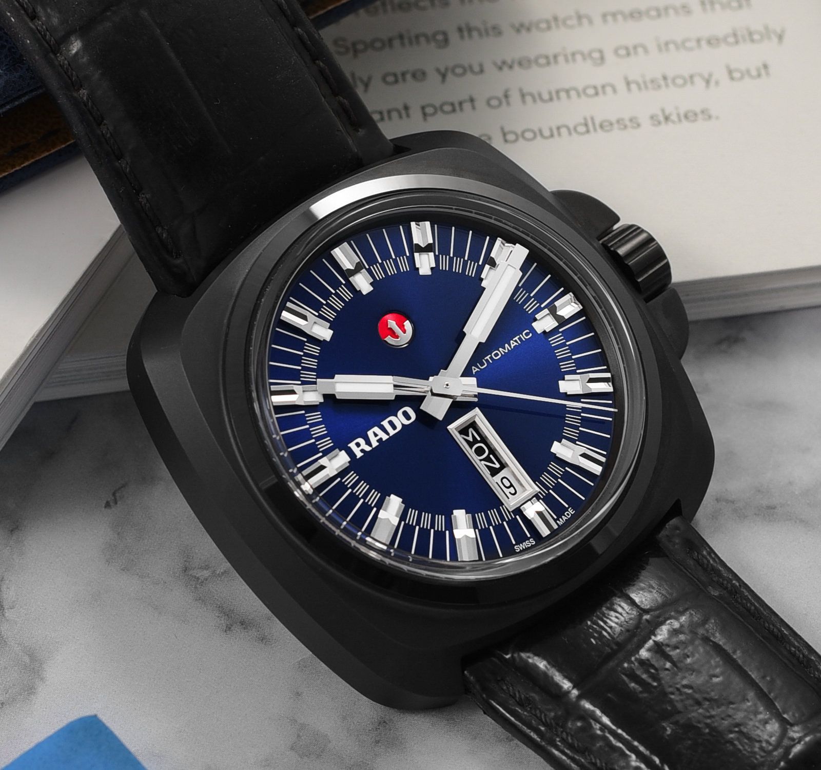【ジャンク】RADO 129.0531.3 ガラス欠損 ブルー文字盤 メンズ Rado Original R12637203 Men's Watch – Ashford.com