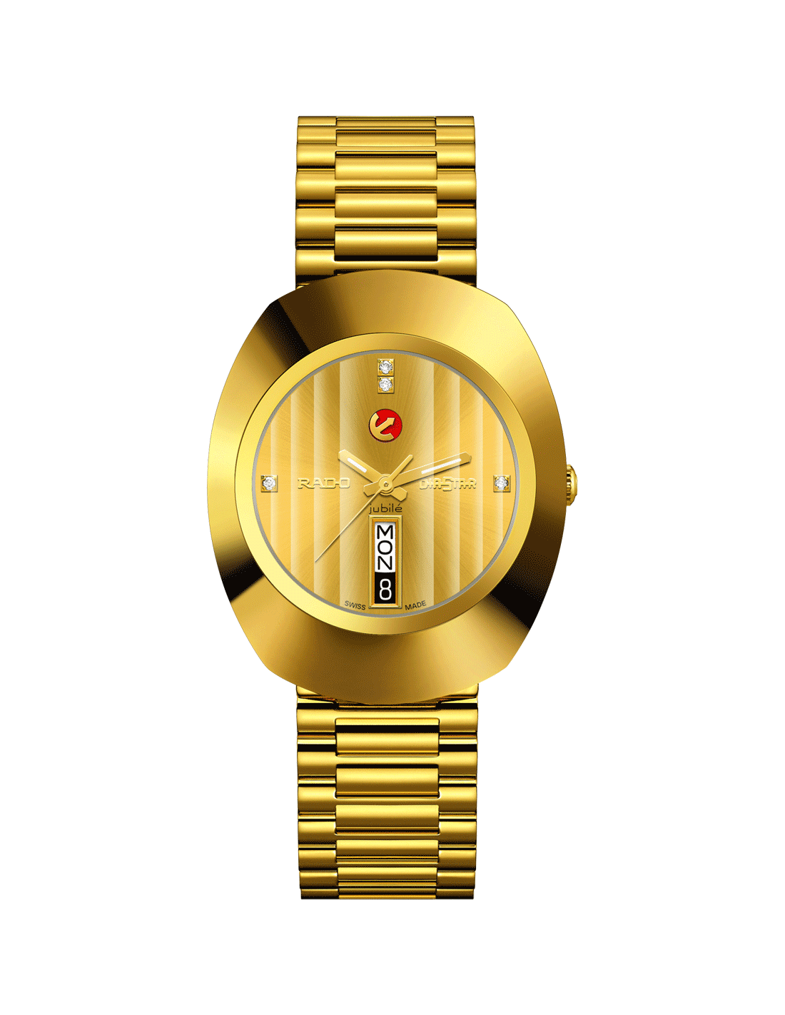 RADO ゴールド アナログ腕時計 Rado Original 1241 Gold-Tone Dial, Stainless Steel, 35.0 mm