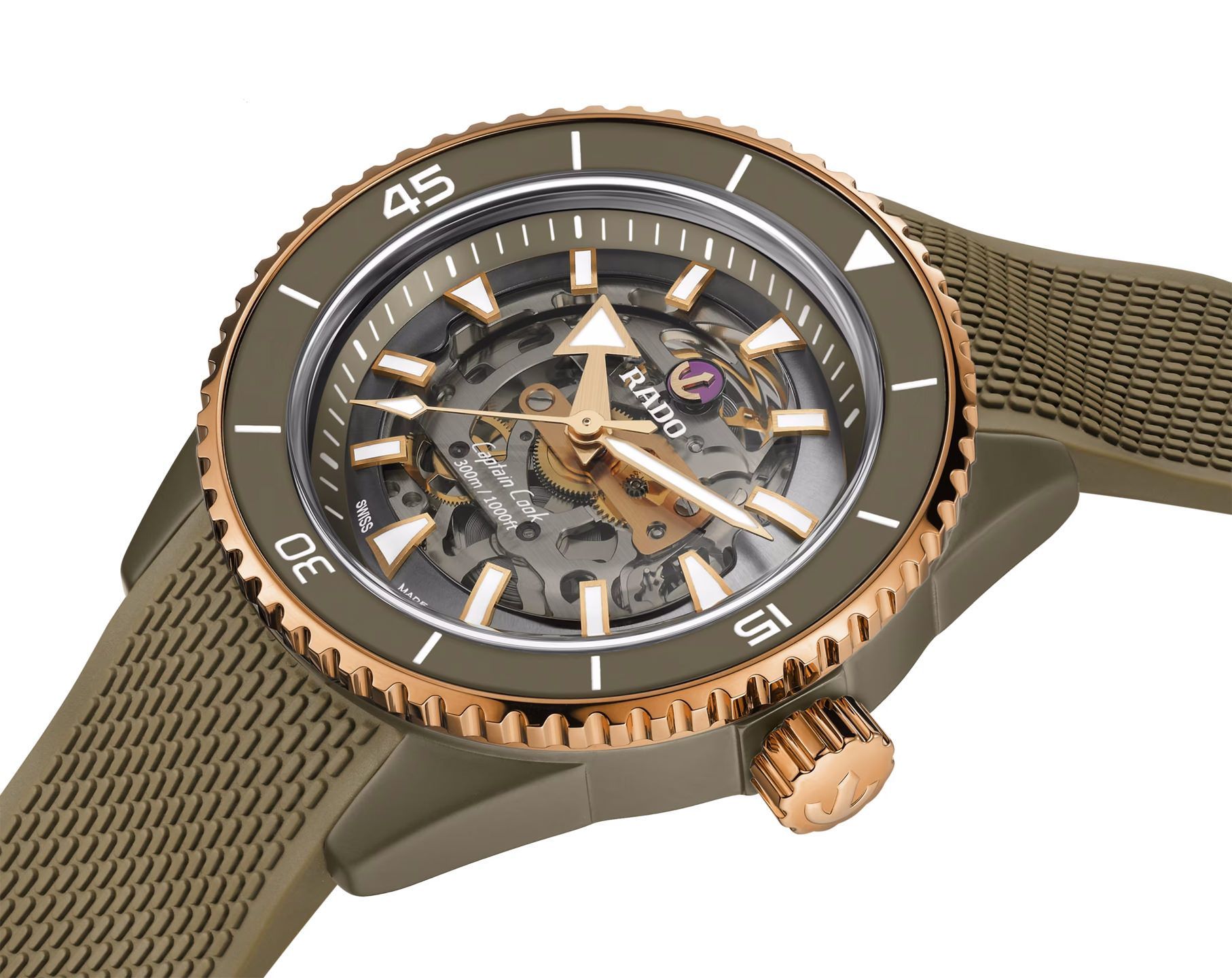 RYC様 Rado Captain Cook 3215 Skeleton Grey Dial, High-Tech Ceramic, 43.0