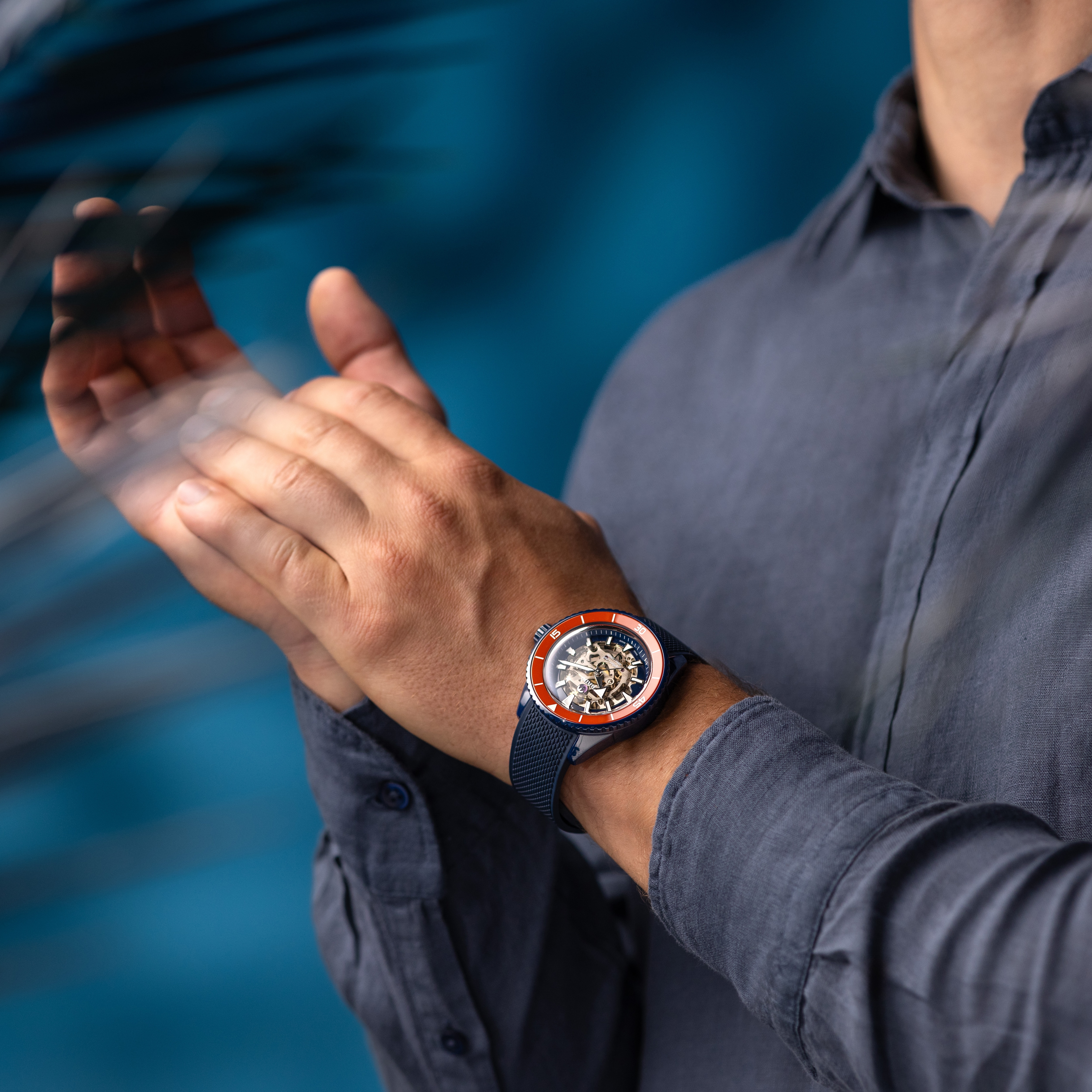 Rado Captain Cook 3215 Blue Dial, High-Tech Ceramic, Limited