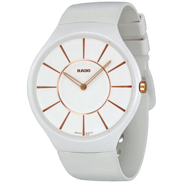 Rado TRUE 2795 White Dial, Ceramic, Thinline, Ladies Watch