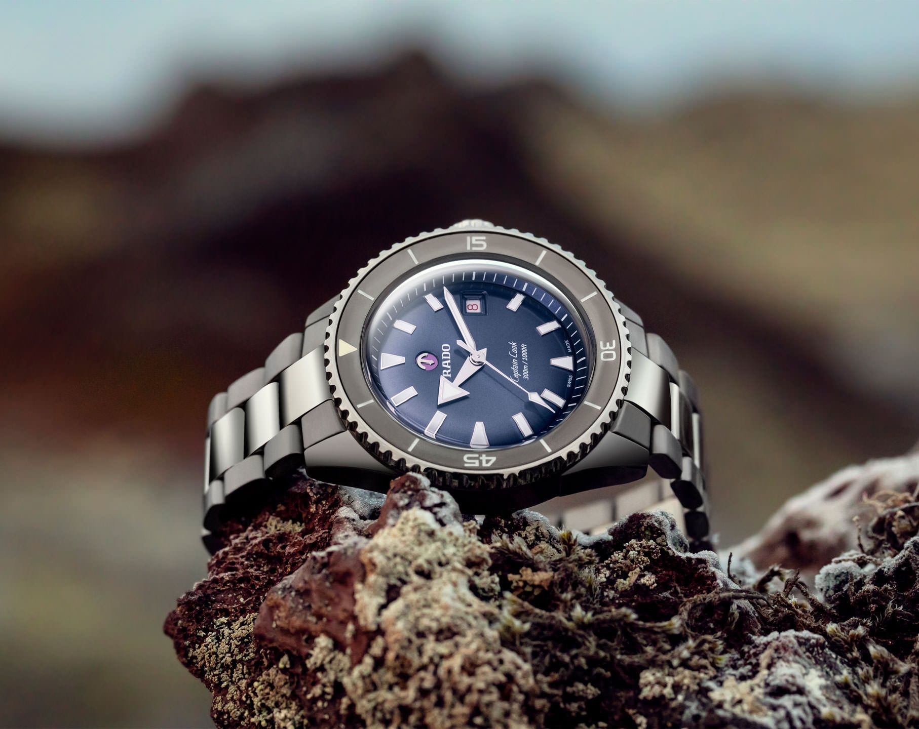 Rado Captain Cook 3214 Blue Dial, Plasma High-Tech Ceramic, 43.0