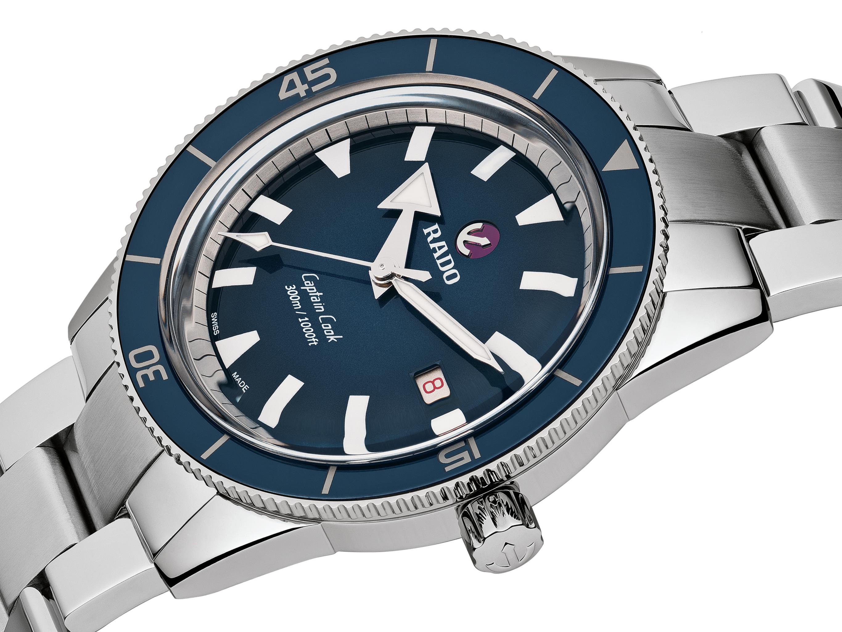 Rado Captain Cook 3210 Blue Dial, High-Tech Ceramic, 42.0 mm