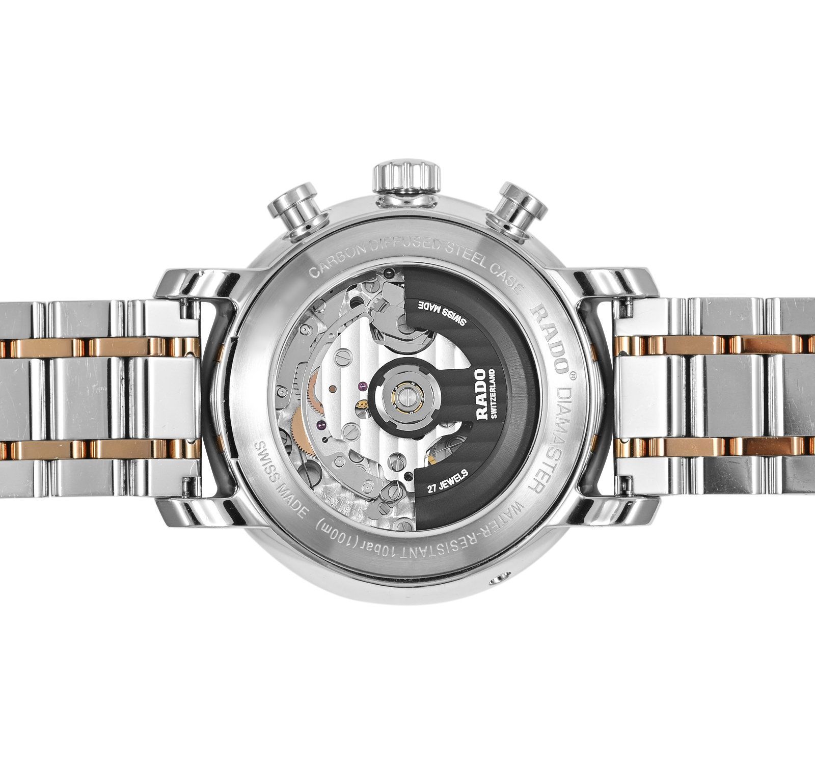Rado DiaMaster 1407 Silver-Tone Dial, Stainless Steel, Chronograph