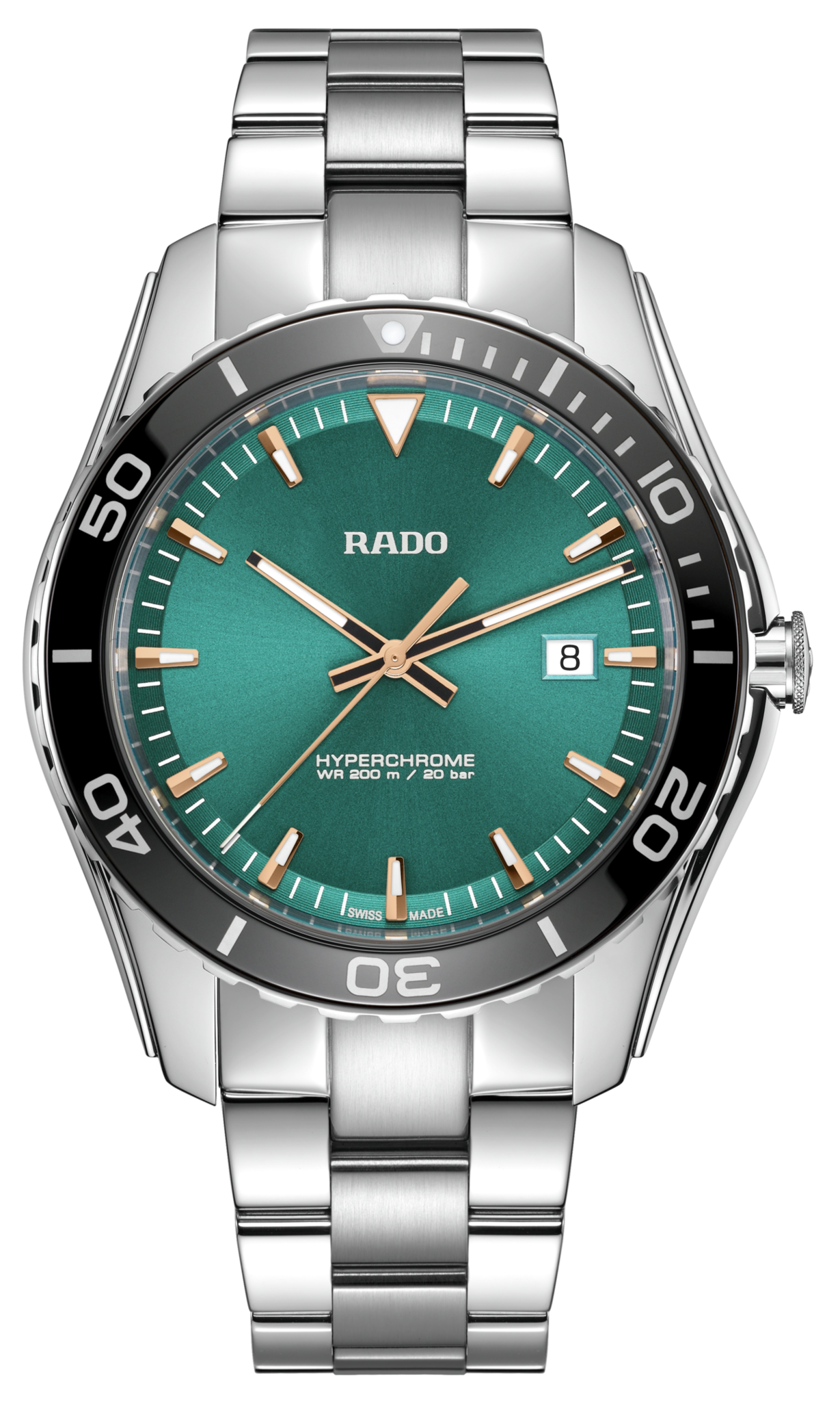 Rado HyperChrome 3215 Turquoise Dial, Stainless Steel, 44.0 mm