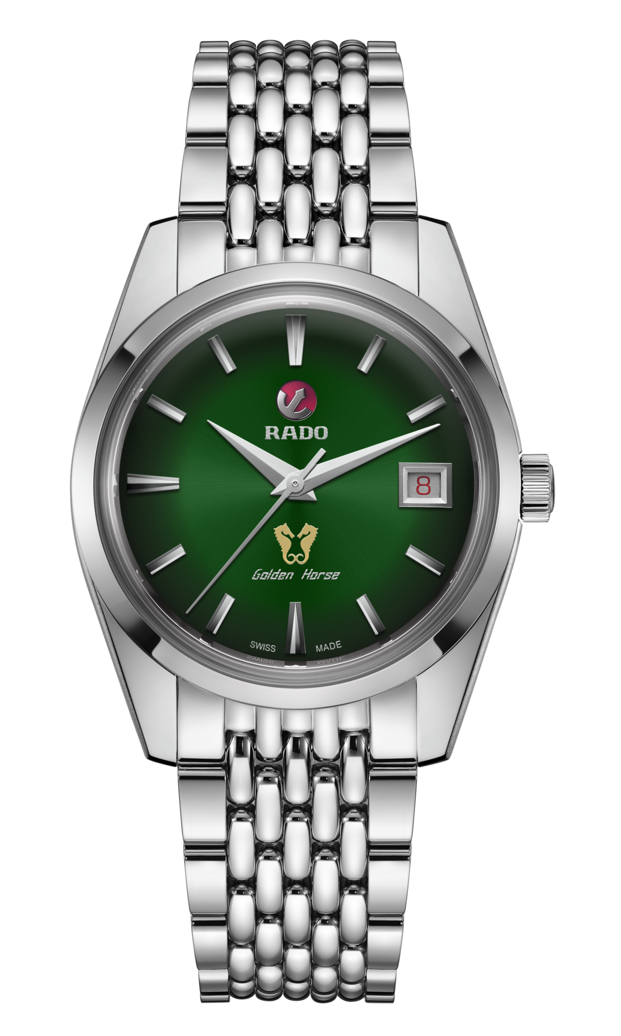 Rado Golden Horse 3393 Green Dial, Stainless Steel, 37.0 mm, Automatic