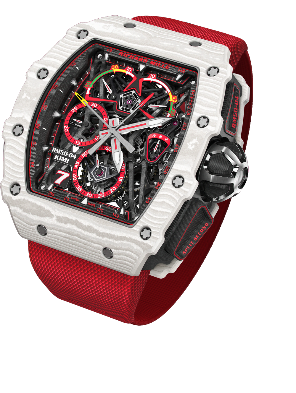 Richard Mille Lifestyle RM 50-04 Black/Red Dial, Grade-5 Titanium