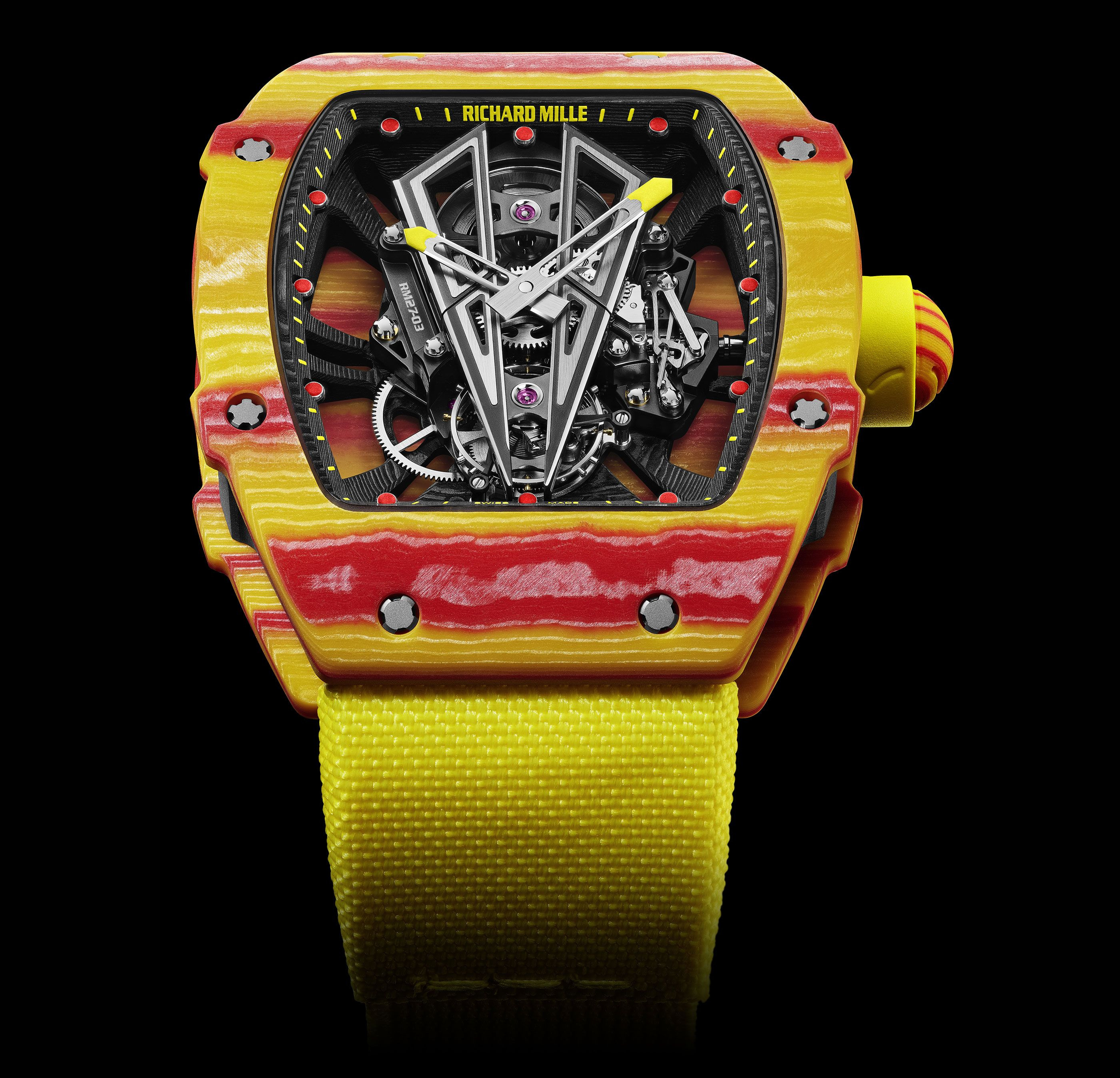 Richard Mille Rafael Nadal RM 27-03 Black/Yellow Dial, Quartz Tpt