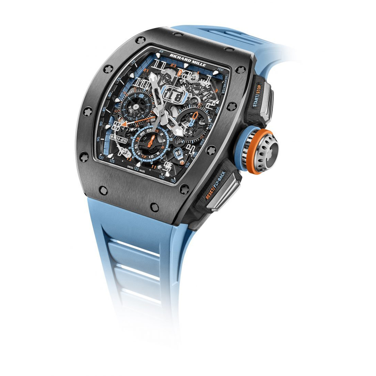 Richard Mille Lifestyle RM 11-05 Black/Blue/Orange Dial, Grey