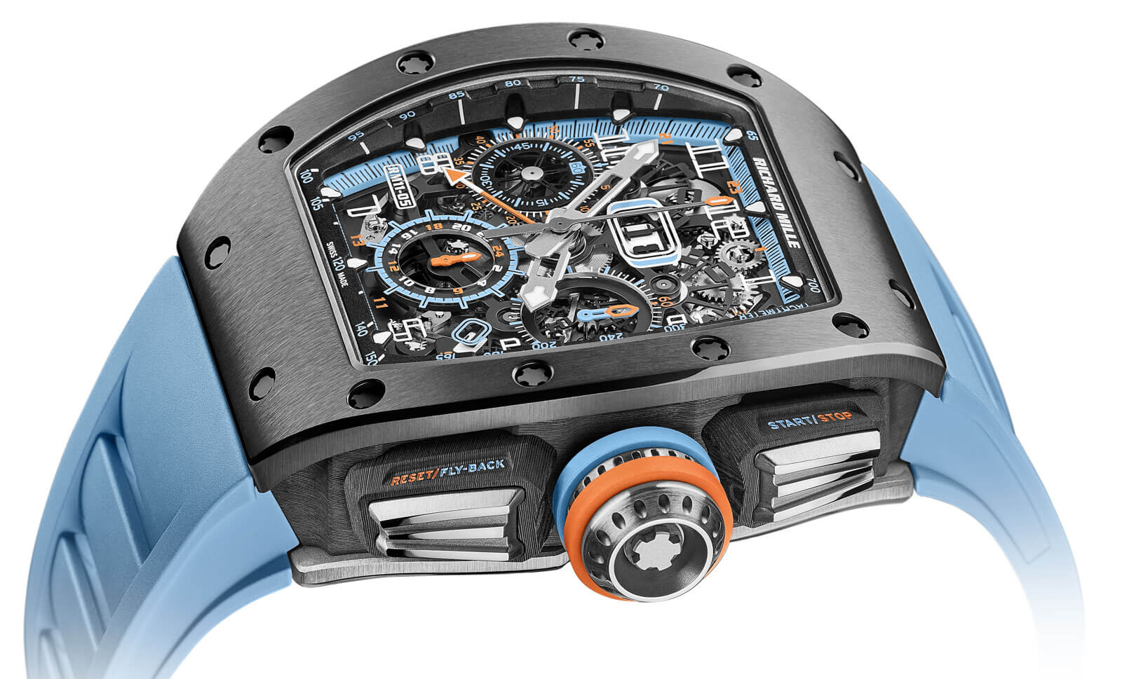 Richard Mille Lifestyle RM 11-05 Black/Blue/Orange Dial, Grey