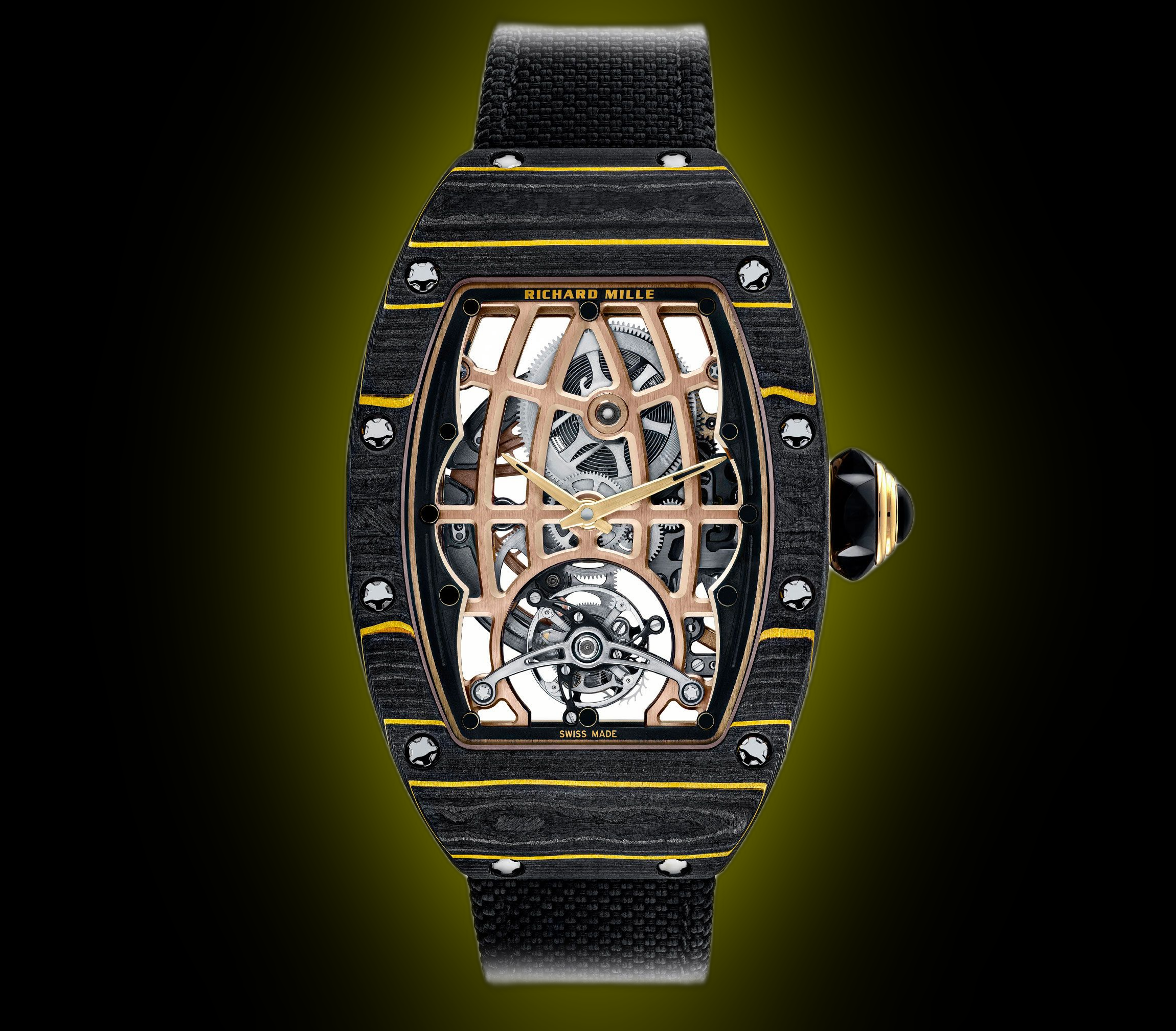 Richard Mille Lifestyle RM 74-02 Black/Gold Dial, Gold