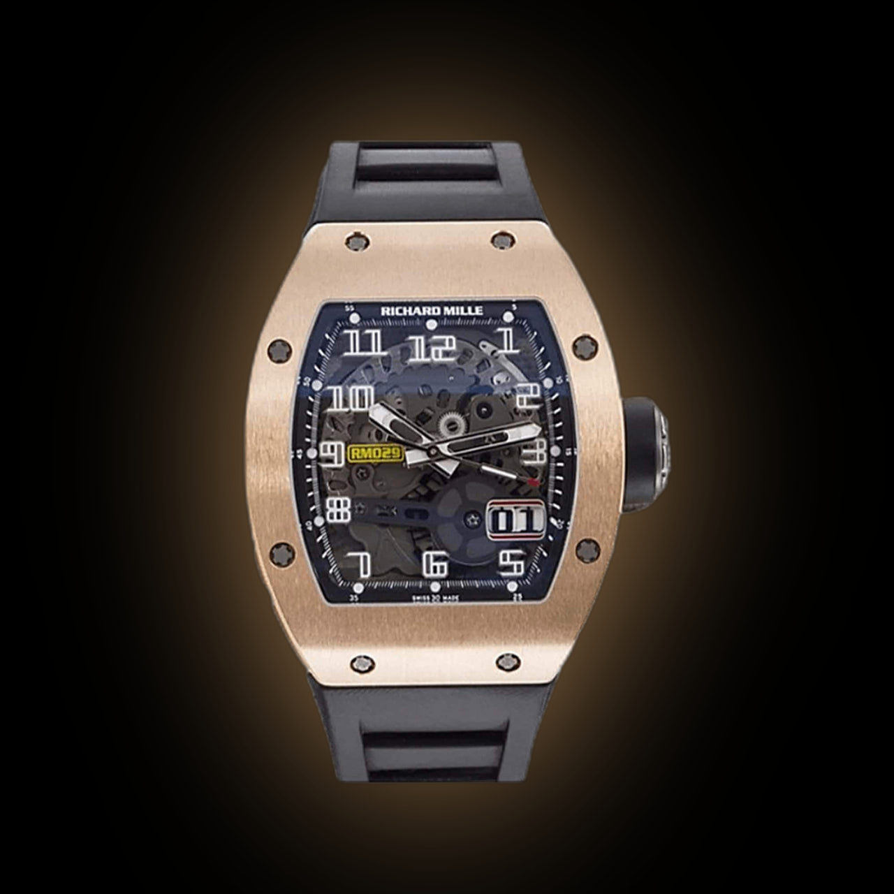 Richard Mille Lifestyle RM029-RG Black Dial, 18kt Rose Gold, Self