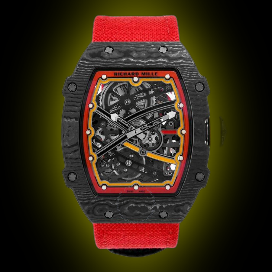 RICHARD MILLE レッドラバーベルト Buy 1:1 Richard Mille Replica Watches with Swiss Movement
