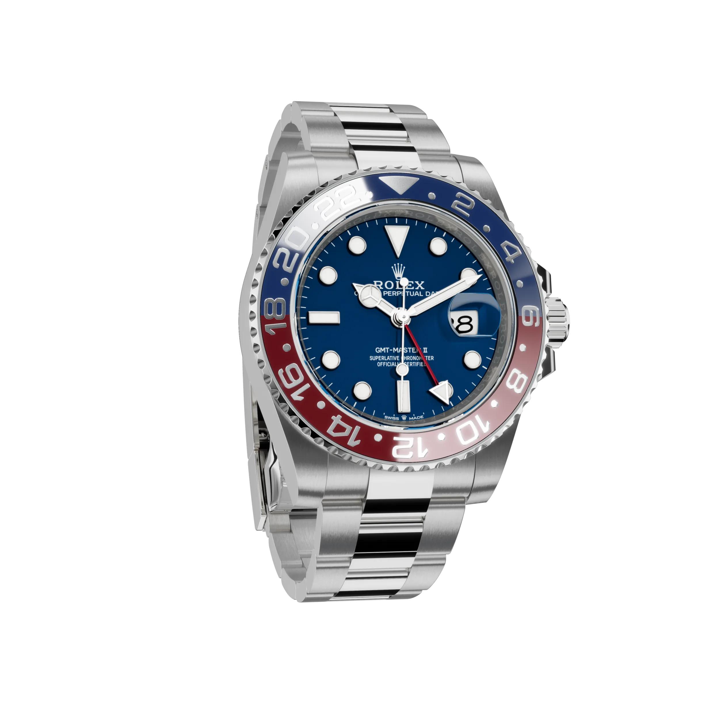 Rolex GMT-Master II 40 126719 Midnight Blue Dial, 18 kt White Gold