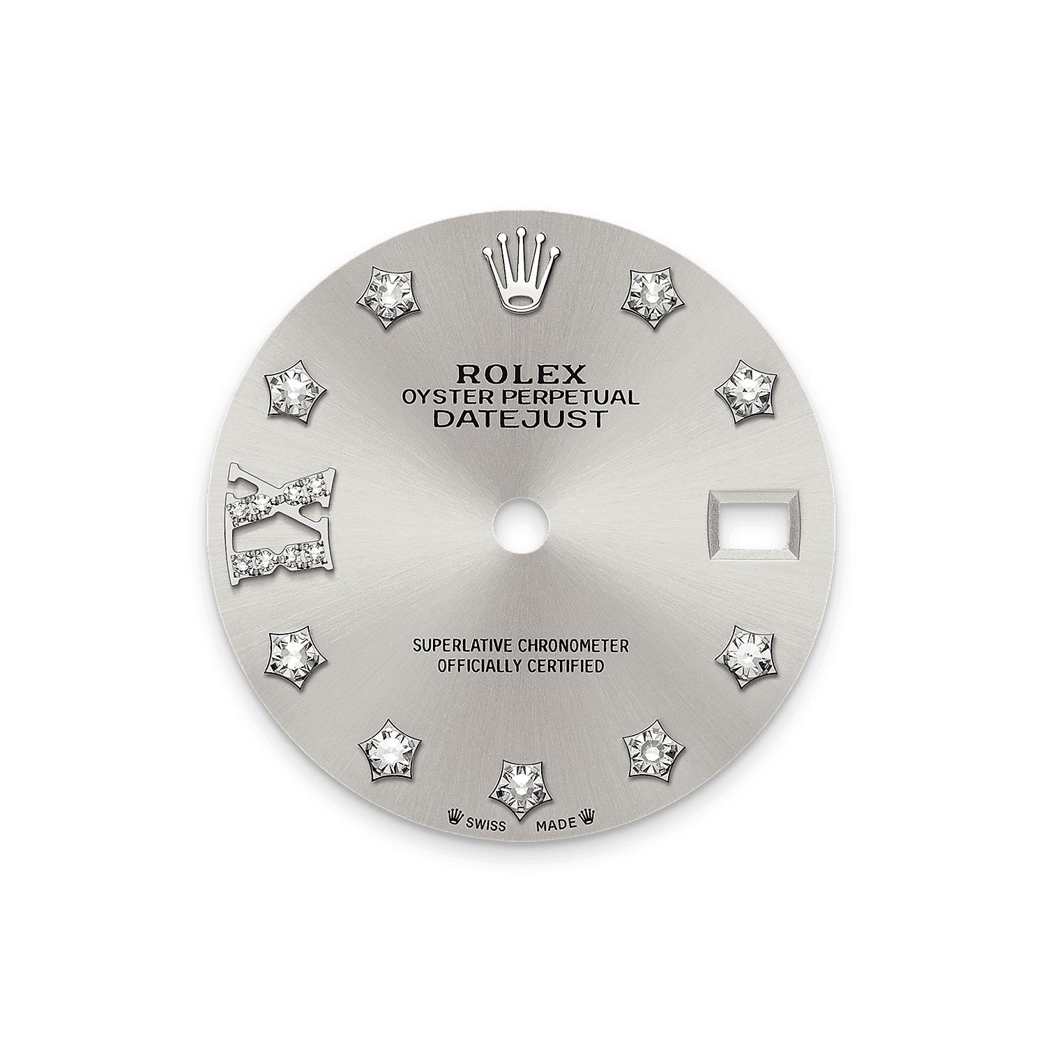 Rolex Lady-Datejust 28 279384 Silver Dial, Oystersteel and White