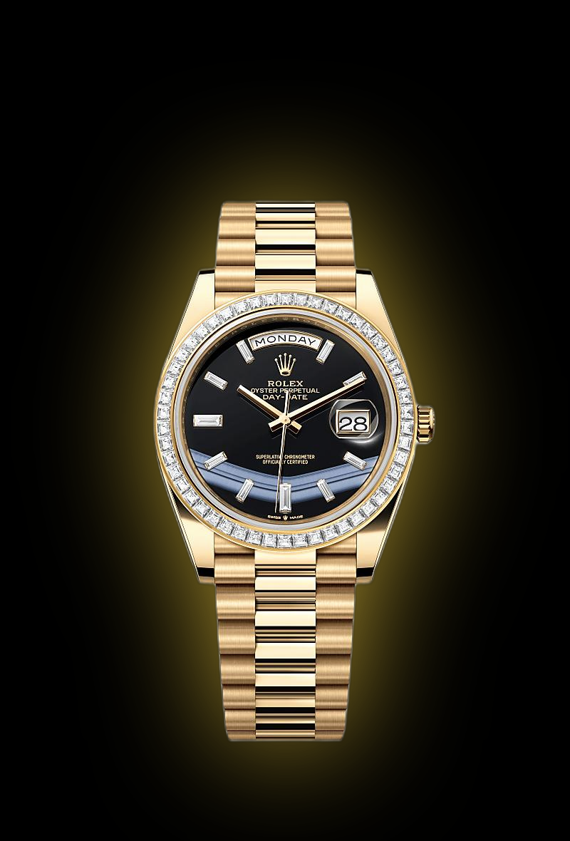 nik様 Rolex Day-Date 40 228398 Green Ombré Dial, 18 kt Yellow Gold, 40.0