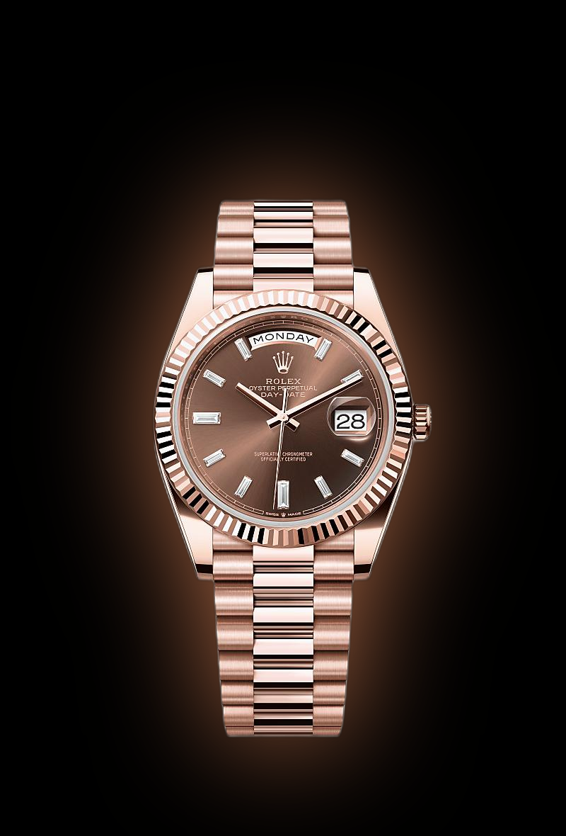 Rolex Day-Date 40 228235 Chocolate Dial, 18 kt Everose Gold, 40.0 mm ...