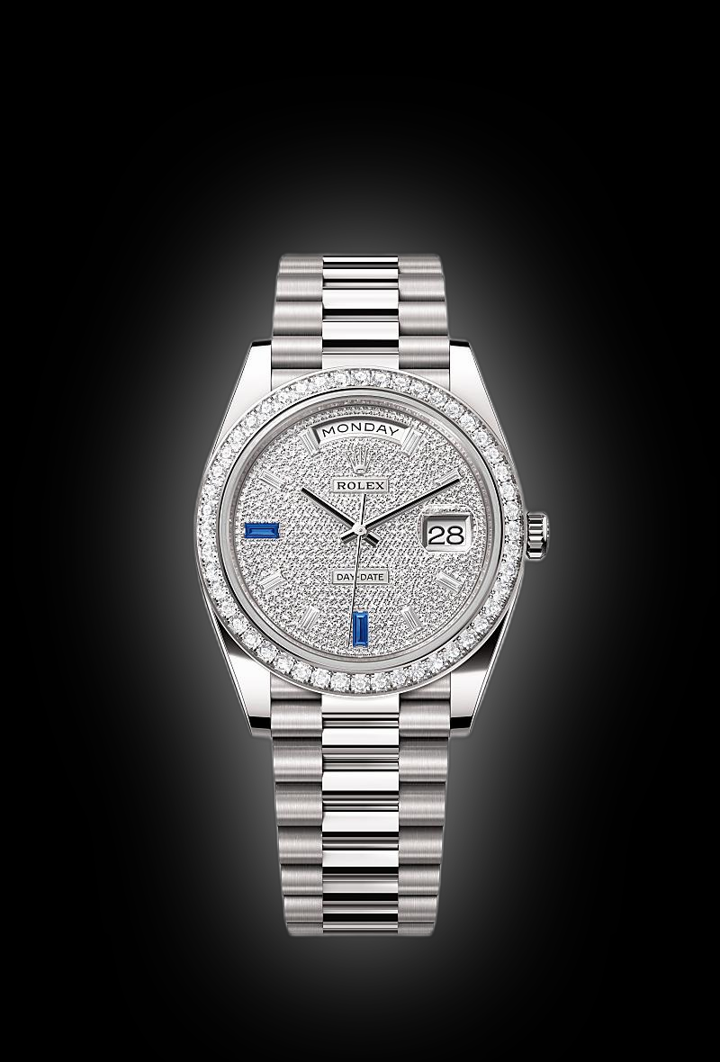 Rolex Day-Date 40 228349 Diamond and Sapphire Paved Dial, 18  display picture 1