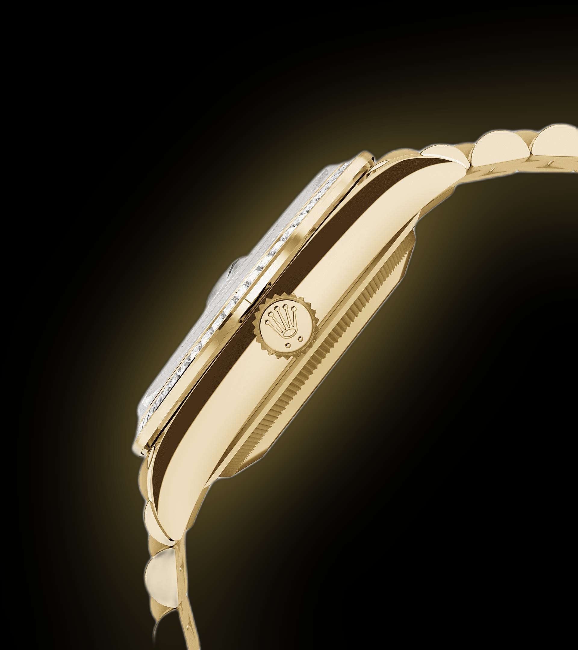 Rolex Day-Date 36 128398 Bright Green Dial, 18 kt Yellow Gold