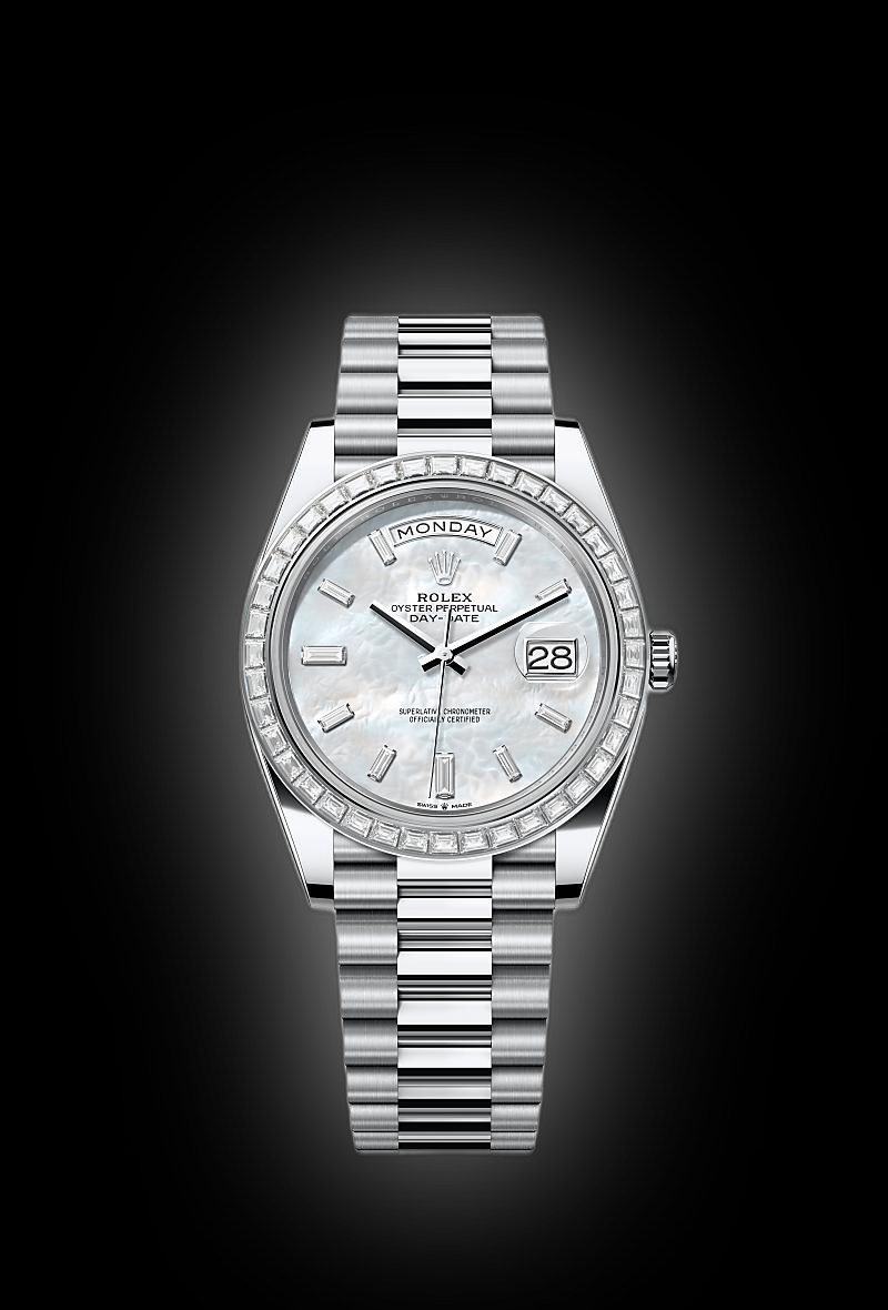 ★ノリオ　★ Rolex Day-Date 228396 Blue Dial, Platinum, 40.0 mm