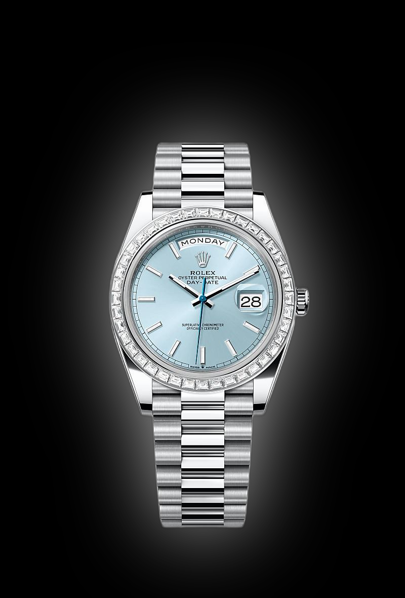Rolex Day-Date 228396 Blue Dial, Platinum, 40.0 mm