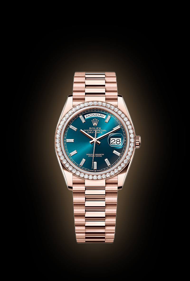 Rolex Day-Date 36 128345 Chocolate Dial, 18kt Everose Gold, 36.0