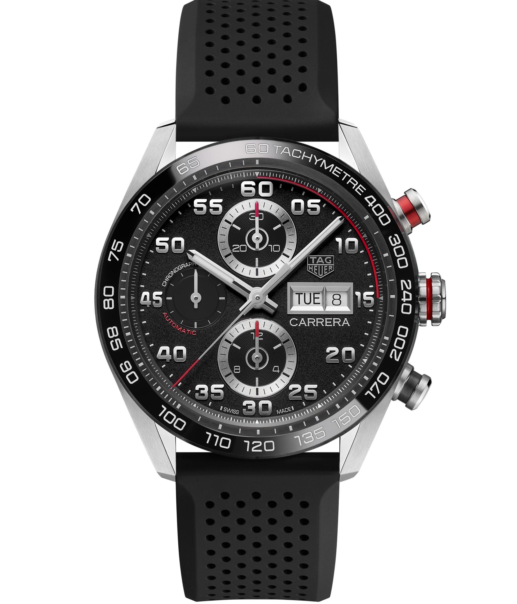 TAG Heuer Carrera FT6228 Rhodium Black Dial, Ceramic, Chronograph