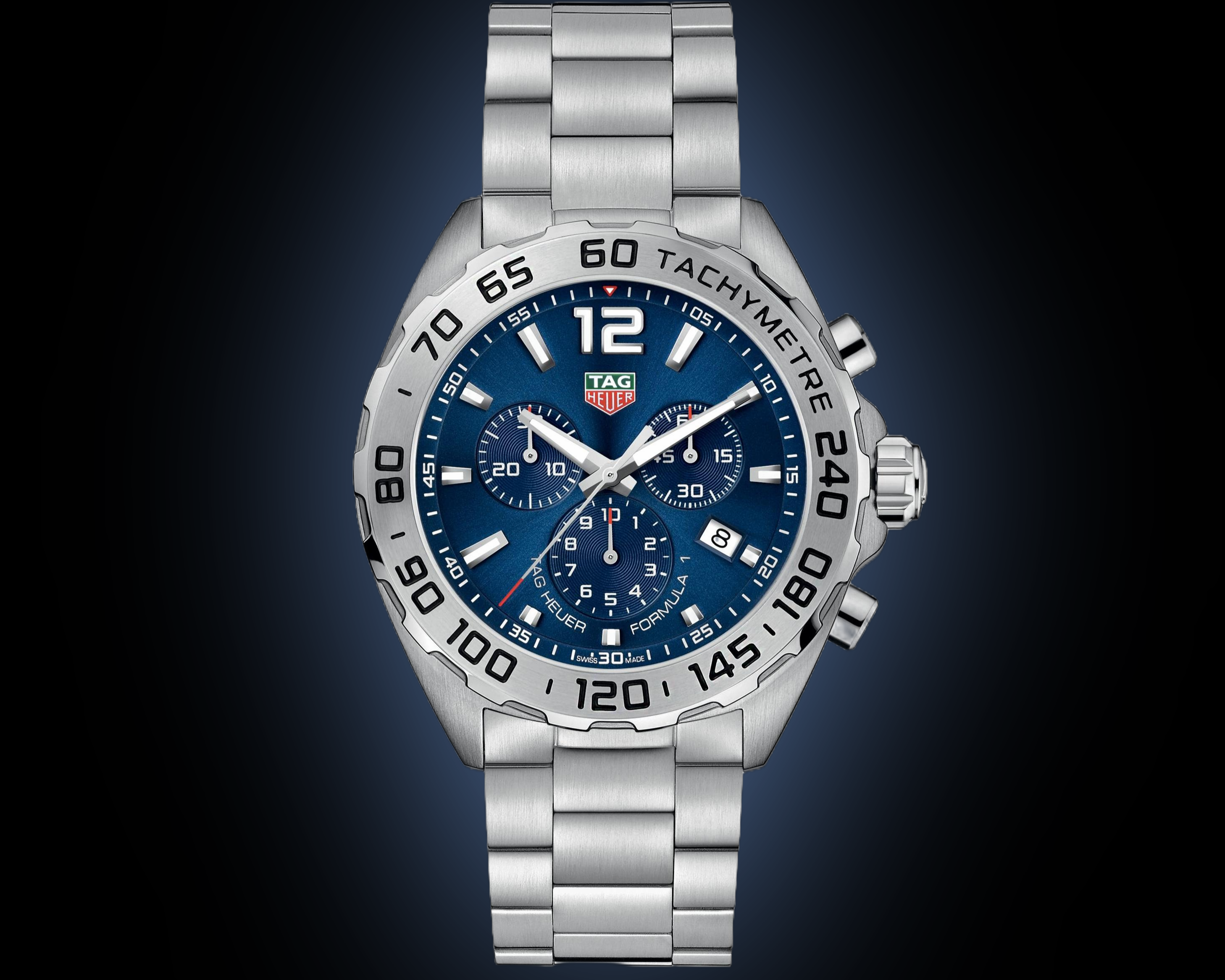 TAG Heuer Formula 1 BA0842 Grey Dial, Ceramic, Chronograph, Steel
