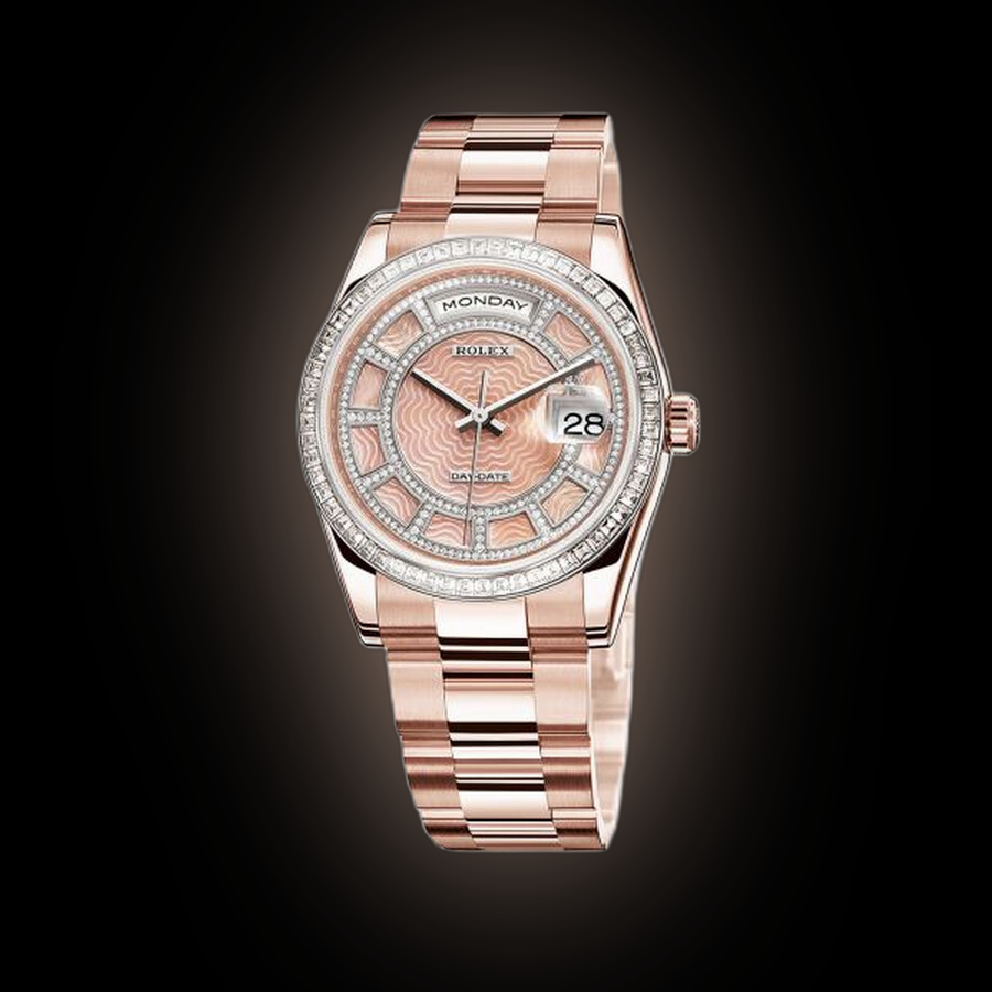 Rolex Day-Date 118395 Pink Mother of Pearl Dial, 18ct Everose Gold