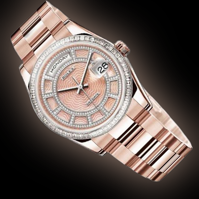 Rolex Day-Date 118395 Pink Mother of Pearl Dial, 18ct Everose Gold