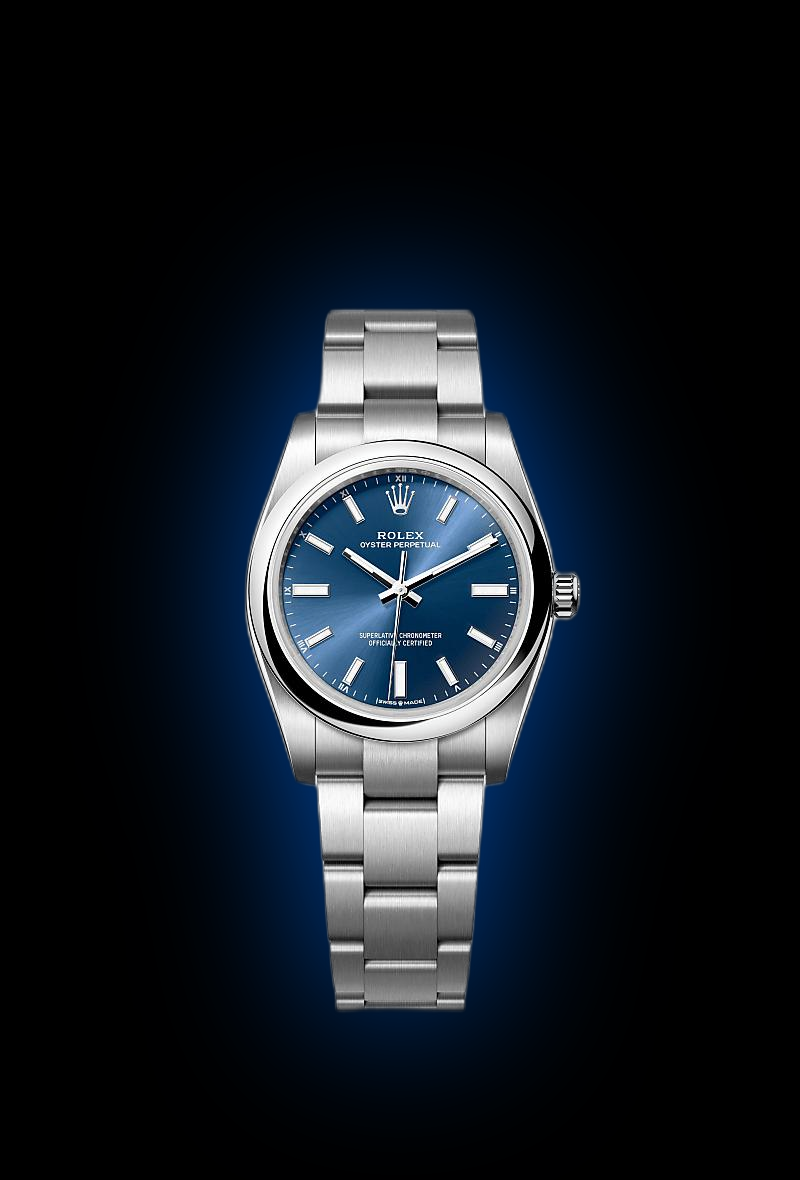 Rolex Oyster Perpetual 34 124200 Blue Dial, Steel, mm, Automatic