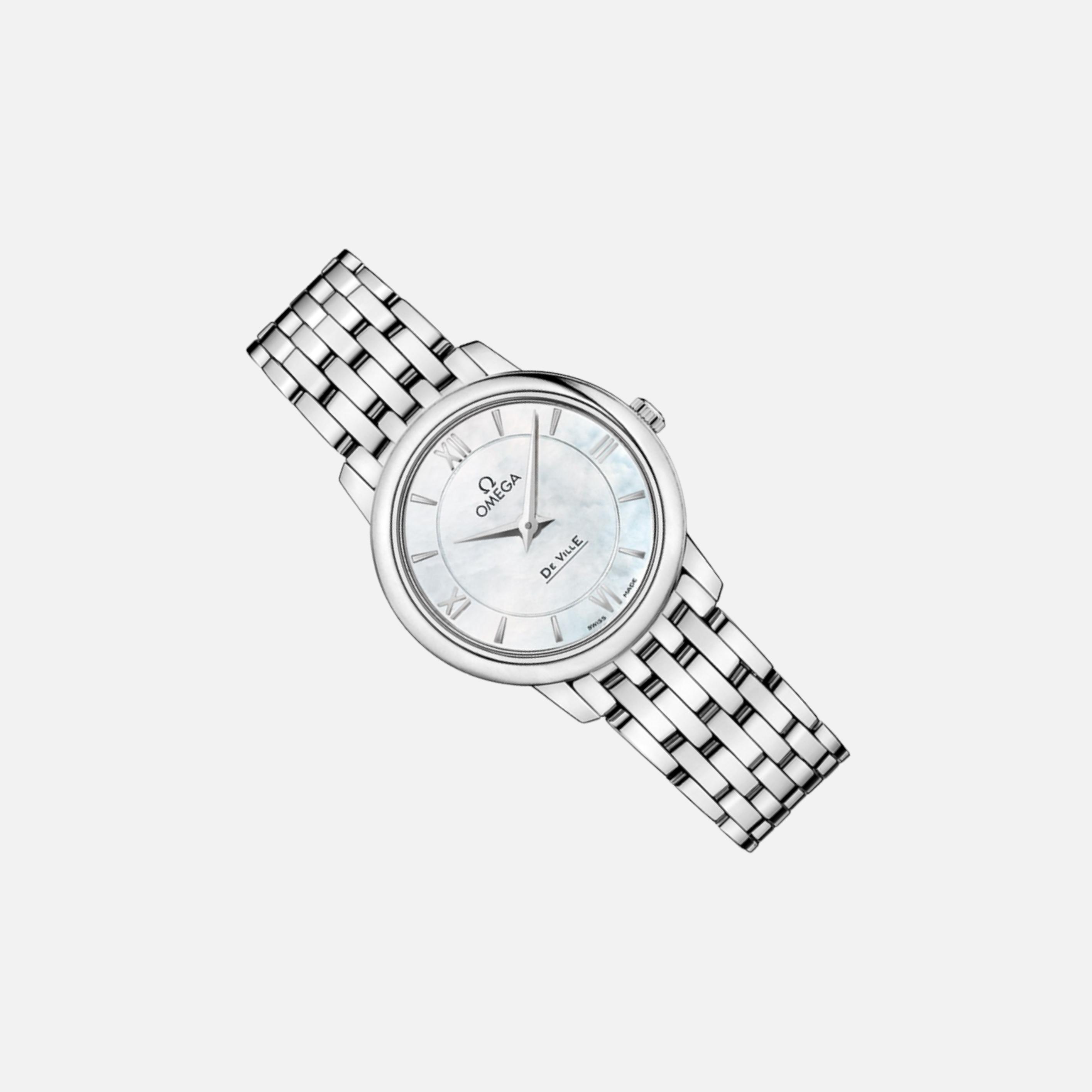 【F348TB】 OMEGA 424.10.27.60.05.001 424.10.27.60.05.001 Omega DeVille Prestige Quartz Ladies Watch