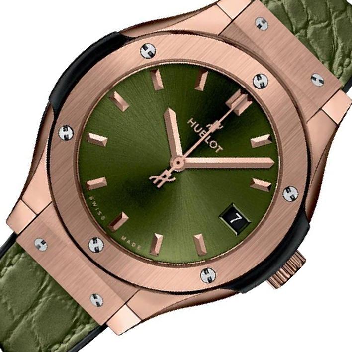 Hublot Classic Fusion 581.OX.8980.LR Green Dial, Ladies, 33.0 mm