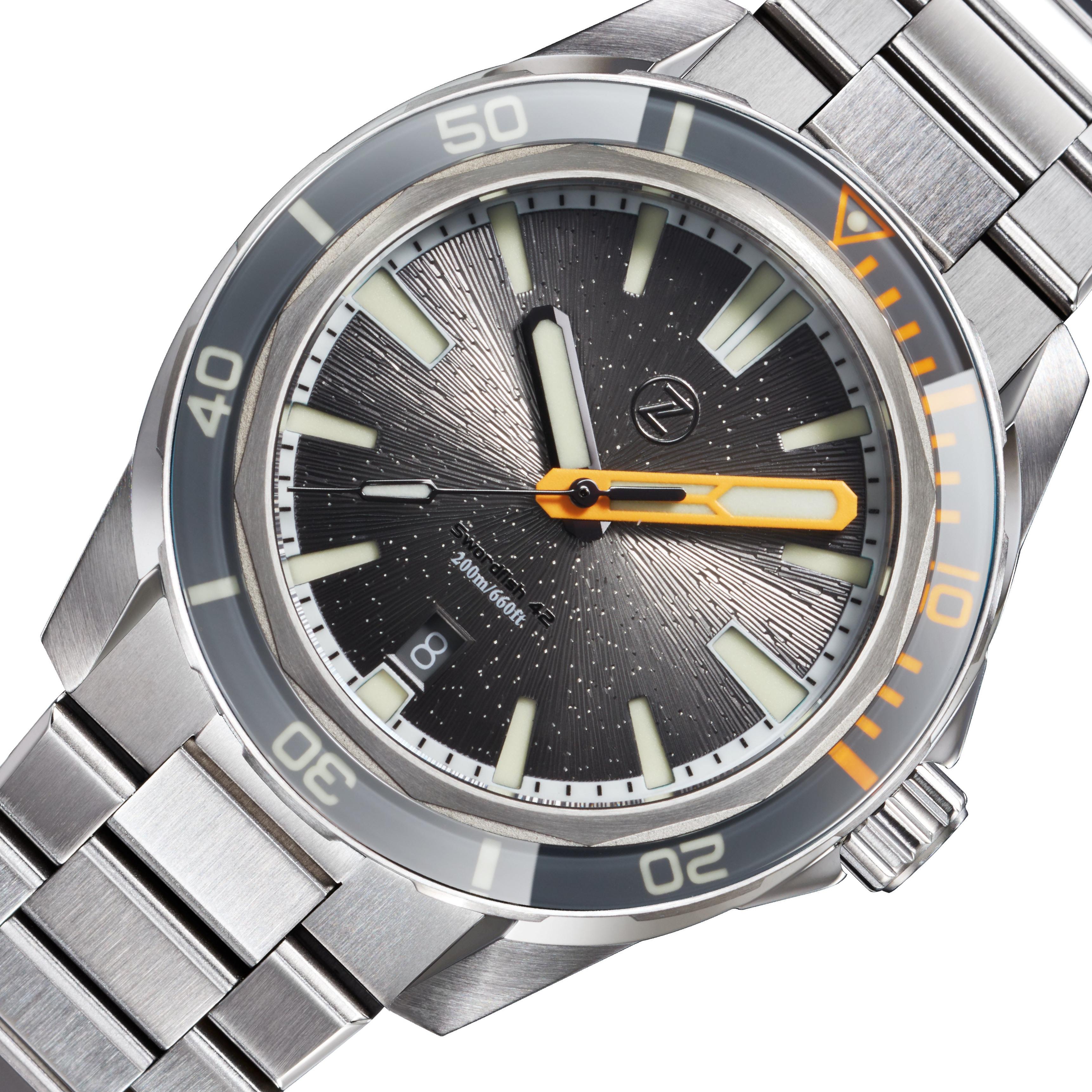 Zelos The Swordfish 42 mm Sapphire, Nimbuss Grey Dial, Stainless