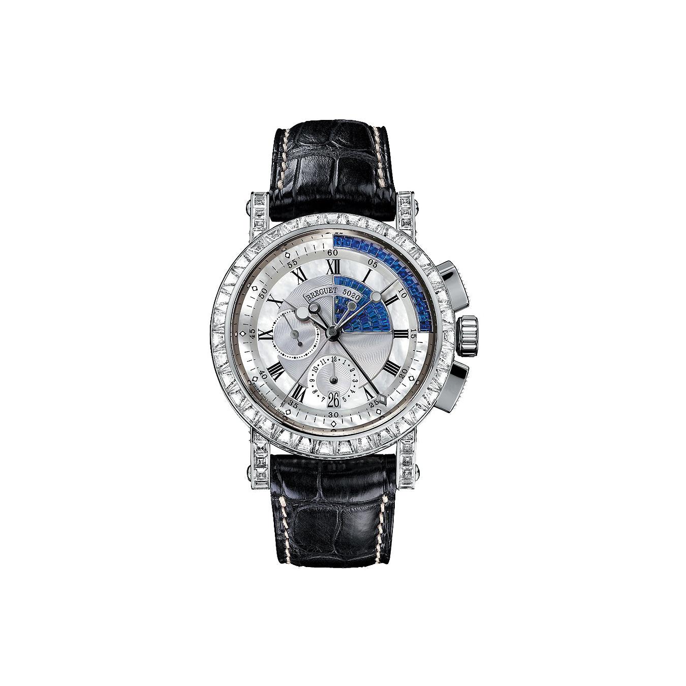 Breguet Marine 5829BB Mother of Pearl Dial, 18kt White Gold
