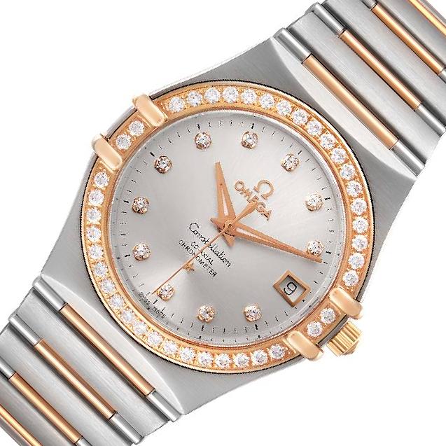 Omega Constellation 35.5 111.25 Silver Dial, Red Gold, 35.0 mm