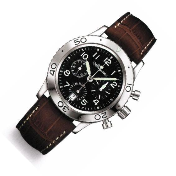 Breguet Type XX 3820ST Black Dial, Stainless Steel