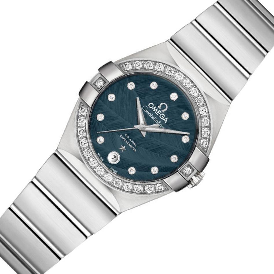 真光誌51.102.124.139～142.147.150.151.160号 Omega Constellation 27 123.15 Blue Lacquered Dial, Stainless