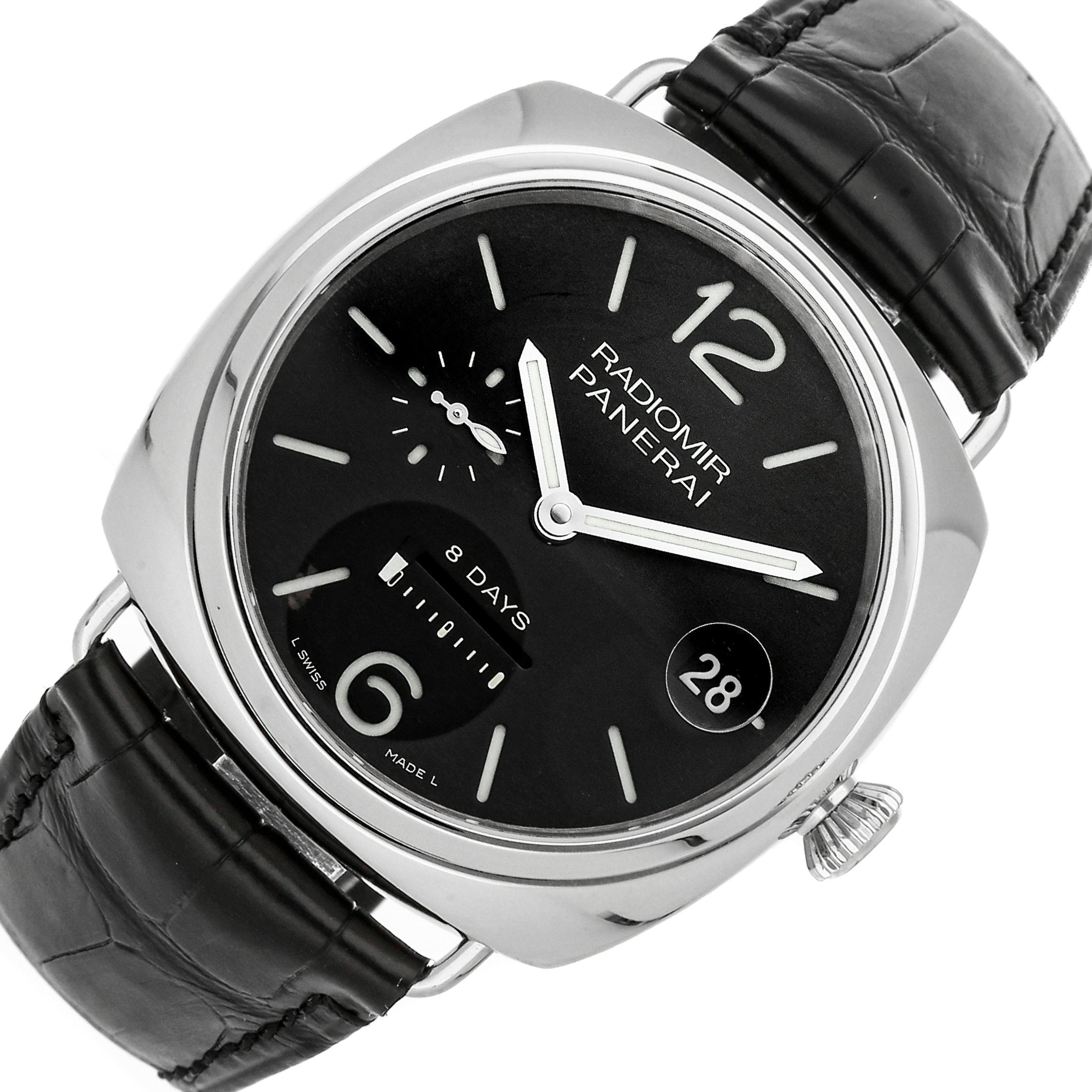 Panerai Radiomir 8 Days 00268 Black Dial, Stainless Steel, 45.0 mm