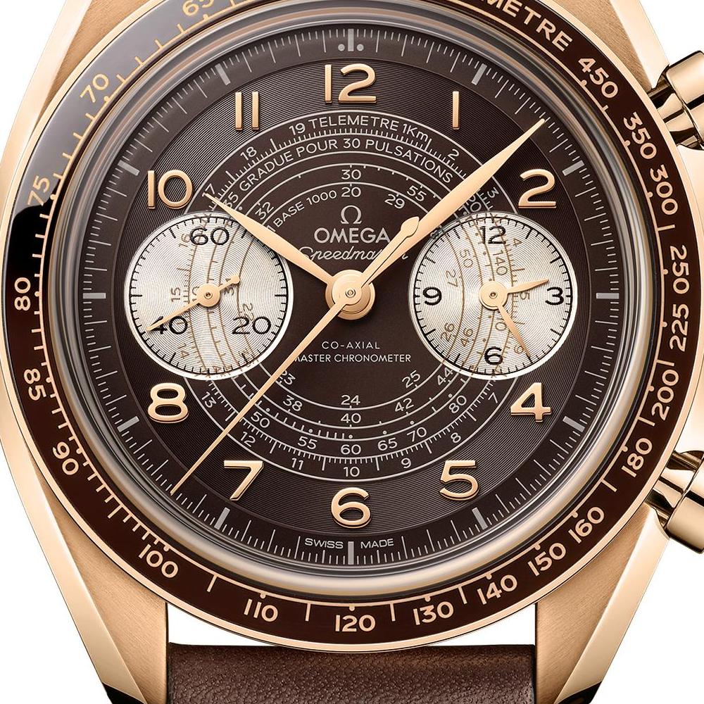 Omega Speedmaster Two Counters 329.92 Brown Dial, Bronze Gold