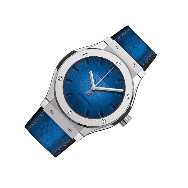 Hublot Classic Fusion 45 511.NX Blue Dial, Titanium, 45.0 mm